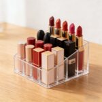 Addreen 12 Grid Acrylic Lipstick Organizer | Transparent Cosmetic Storage Box & Lip Gloss Display Stand for Makeup - Image 3