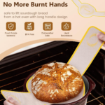 Addreen Baking & Pastry Tools Set 9 Inch Round 10 Inch Oval Rattan Bowl with Sourdough Bread Making Tools Bread Proofing Basket - Image 3