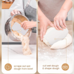 Addreen Baking & Pastry Tools Set 9 Inch Round 10 Inch Oval Rattan Bowl with Sourdough Bread Making Tools Bread Proofing Basket - Image 2