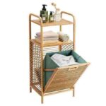 Addreen Bamboo Laundry Storage Shelf for Bathroom & Laundry Room - Image 2
