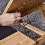 Addreen Big Portable Adjustable Folding Bamboo Laptop Table With Drawer - Image 3