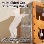 Addreen Breathable Engineered Wood Classic Cat House Indoor Use 20 Inches Tall Large Shelter Suitable for Indoor Cats - Image 3