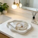 Addreen Ceramic Jewelry Tray Cloud Shape Trinket Dish for Ring Necklace Vanity Organizer - Image 3