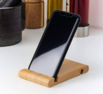 Addreen Custom Modern Single Tier Bamboo Phone Stand for Living Room-Flexible & Sustainable - Image 3