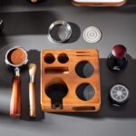 Addreen Eco-Friendly 51 54mm Coffee Tamper Holder 3-Piece Silicone Pads Multi-functional Wood Rectangular Espresso Tamping - Image 2