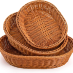 Addreen Handmade Rattan Wicker Basket Small/Large Sustainable Multifunction Home Storage Carton
