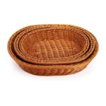 Addreen Handmade Rattan Wicker Basket Small/Large Sustainable Multifunction Home Storage Carton - Image 2