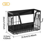 Addreen Heavy-Duty Magnetic Foldable Fridge Side Storage Rack Drill-Free No Damage Wall Mount Multi - Image 2