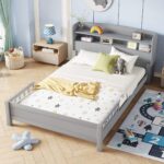 Addreen High Quality Eco-Friendly Wood Full Size Convertible Platform Bed with Built-in LED Light Modern Design for Kids Bedroom - Image 2