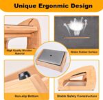 Addreen High Quality Modern Adjustable Bamboo Desk Footrest Support for Office Home & Gaming Anti-slip Ventilation - Image 2