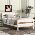 Addreen High Quality Modern Panel Pine Solid Wood Full Size Platform Bed Frame Eco-Friendly ISO CE Certified Customized Color