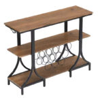 Addreen Iron Wine Rack Table Portable Corner Sideboard for Living Room Furniture Durable Antique Design - Image 3