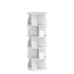 Addreen Modern 5 Tier Rotating Wooden Bookshelf 360 Revolving Floor-Standing Storage Display Rack Home Office Apartment Bedrooms - Image 3