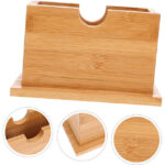 Addreen Modern Eco-Friendly Bamboo Tissue Box with Customizable Logo Natural Bamboo Color Countertop Storage for Clean Tissues - Image 2