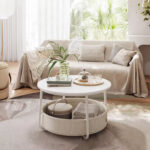 Addreen Modern Iron Living Room Coffee Table with Convertible Storage Portable Design Customizable Color Logo for Home Furniture - Image 3
