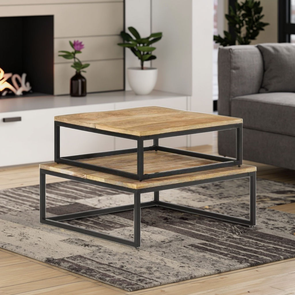 Addreen Modern Iron Nest Coffee Tea Tables Set Easy Assembly Portable Living Room Furniture Space-Saving Design Customizable01 Addreen Modern Iron Nest Coffee Tea Tables Set Easy Assembly Portable Living Room Furniture Space-Saving Design Customizable - Image 1