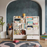 Addreen Modern Montessori 8-Shelf Wood Cabinet Kids Bookshelf Toy Storage Organizer Multifunction for Toddlers Babies Classroom - Image 3