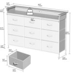 Addreen Modern White Metal Dresser with LED Lights Storage for Bedroom Stainless Steel Makeup Vanity Panel Design Durable - Image 3