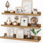 Addreen Modern Wooden Freestanding Shelves for Nursery Living Room Bedroom Home Office & School Set of 3 with Customizable Color