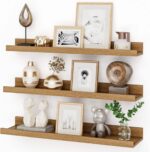 Addreen Modern Wooden Freestanding Shelves for Nursery Living Room Bedroom Home Office & School Set of 3 with Customizable Color