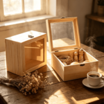 Addreen Pine Wooden Storage Box With Clear Acrylic Lid Unfinished Decorative Wood Box for Jewelry Keepsake Gift Packaging - Image 2
