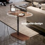 Addreen Table Adjustable Height C Shaped Side Table for Couch for Living Room and Bedroom Storage Shelf Bedside Tables - Image 3