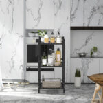 Addreen Wholesales Multifunctional Iron Modern 3-Shelf Freestanding Corner Storage Shelf for Kitchen Bathroom Living Room Home - Image 2