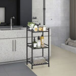 Addreen Wholesales Multifunctional Iron Modern 3-Shelf Freestanding Corner Storage Shelf for Kitchen Bathroom Living Room Home - Image 3