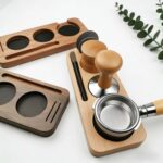 Addreen Wood Espresso Tamper Station 51/53/58mm Portafilter Holder Coffee Tamping Mat Barista Tool Organizer - Image 3