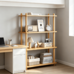 Addreen Wooden Bookcase Modern Open Bookshelf Freestanding Storage Rack for Living Room Bedroom Office - Image 3