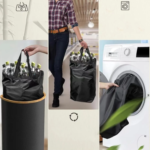 Addreen XL Deposit Bottle Storage Recycling Basket with Lid & XXL Carry Bag Home Use Collection Container for Recyclable Bottles - Image 2