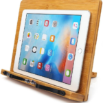 Adjustable Lightweight Book Stand Tray with Paper Clips Portable and Sturdy Laptop Desk for Cookbook Reading