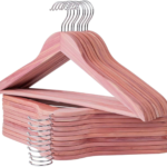 American Red Cedar Wood Suit Hangers 30 Pack 360° Swivel Hook Smooth Surface Slim Coat Hangers Great Closet Refresh
