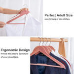 American Red Cedar Wood Suit Hangers 30 Pack 360° Swivel Hook Smooth Surface Slim Coat Hangers Great Closet Refresh - Image 3