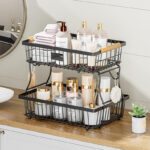 Bestselling Metal Kitchen Rack Standing Type Fruit Basket Desktop Snack Organizer Countertop Storage Bin Multi-Tier Detachable - Image 2
