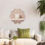 Bohemians Sturdy Wood Wall Shelves Stylish Designs Portable Accessory for Living Room or Bedroom Use Storage Hanging Wall Shelf - Image 3