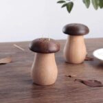Creative Retro Mushroom Toothpick Box Stocked Model 241220 Household High-End Walnut Wood Exquisite Cute Chinese Style Vintage - Image 3