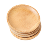 Disposable Minimalist Oak Wood Serving Tray Dinner Plate Dish for Camping Used Charcuterie Boards Fruit Salad Platter Hotels