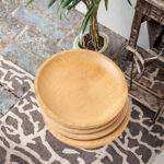 Disposable Minimalist Oak Wood Serving Tray Dinner Plate Dish for Camping Used Charcuterie Boards Fruit Salad Platter Hotels - Image 2