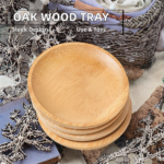 Disposable Minimalist Oak Wood Serving Tray Dinner Plate Dish for Camping Used Charcuterie Boards Fruit Salad Platter Hotels - Image 3