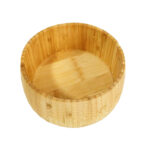 Factory Price Versatile Bamboo Bowl for Kitchen Use Customized Modern Healthy Salad Server for Veggies Fruit Appetizers Parties