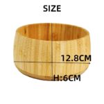 Factory Price Versatile Bamboo Bowl for Kitchen Use Customized Modern Healthy Salad Server for Veggies Fruit Appetizers Parties - Image 2
