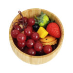Factory Price Versatile Bamboo Bowl for Kitchen Use Customized Modern Healthy Salad Server for Veggies Fruit Appetizers Parties - Image 3