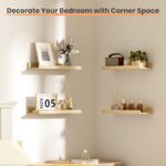 Floating Shelves Wall Mounted Wood Shelf Set Customized Heavy Duty for Bedroom Living Room Bathroom Kitchen Office Decor Storage - Image 2