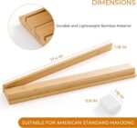 For Bamboo Wood Mahjong Racks with Magnetic Pushers Set 4 Tile Racks Durable American Mahjong Accessories Complete Storage Bag - Image 2