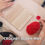Handcrafted 20cm Portable Knitting Mat Square Crochet Blocking Board 3mm Thickness Simple Style Sewing Accessory Custom Logo - Image 2