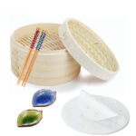 High Quality Addreen Chinese Traditional Bamboo Steamer with Pot Cover 3L Capacity 2 Layers Pot Holder-Wholesale Manufacturers
