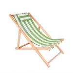 Hot Sale Adjustable Height Foldable Modern Portable Wooden Beach Chair Custom Outdoor Furniture Folding Beach Chair