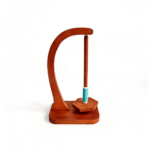 Magnetic Rotating Wooden Yarn Holder Double Spindle Yarn Spinner Prevent Tangling for Crochet Knitting Projects - Image 2