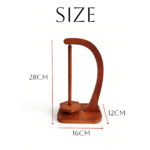 Magnetic Rotating Wooden Yarn Holder Double Spindle Yarn Spinner Prevent Tangling for Crochet Knitting Projects - Image 3